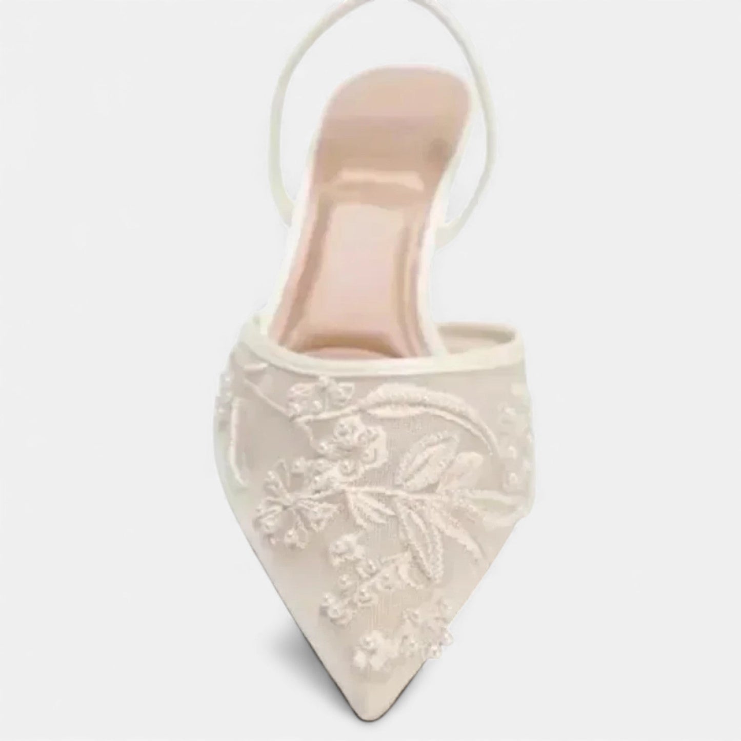 Ladies Elegant Lace High Heel Shoes