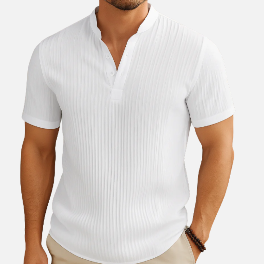 Archer | Men's Short Sleeve Ribbed Polo Shirt