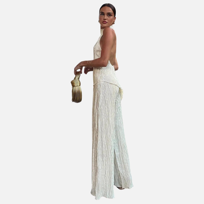 Women's Wedding Pleated Outfit Set