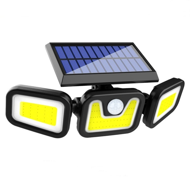 Bright Outdoor Motion Security Light with 3 Heads