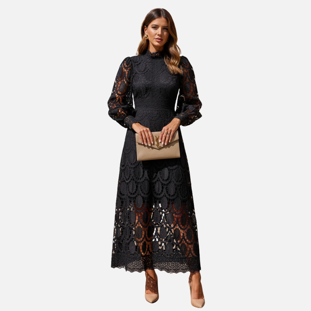 Women Elegant Midi Dress Breathable