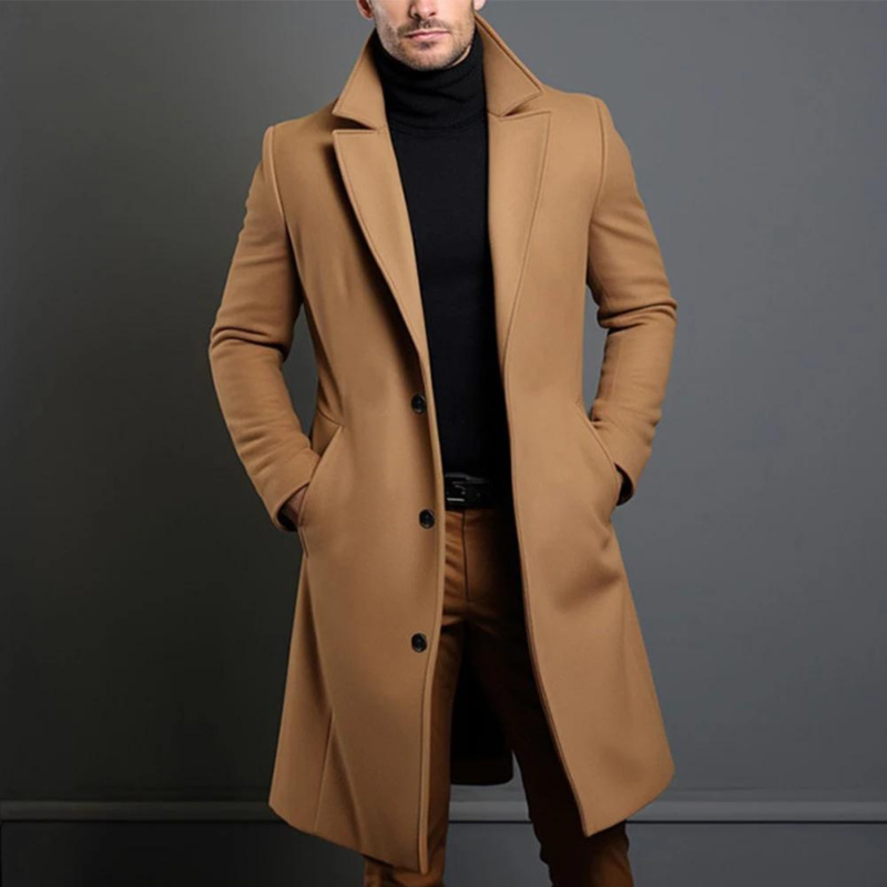 Classic Fit Mens Insulated Winter Overcoat