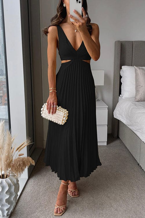 Flared Knee Length Lady Dress - Luxivelle