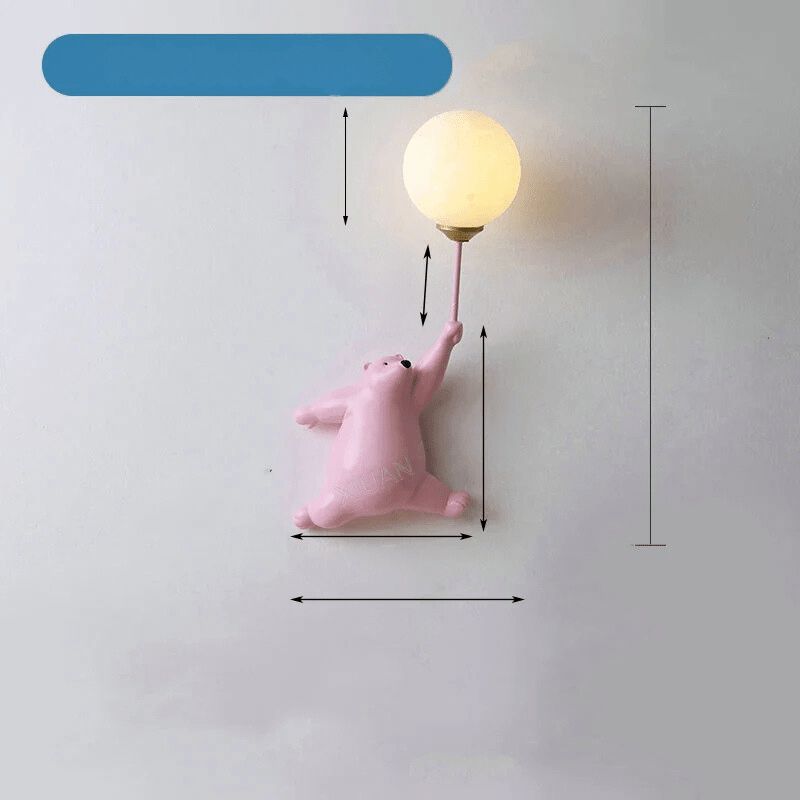 Colorful Kids Night Lamp with 3D Moon Shape