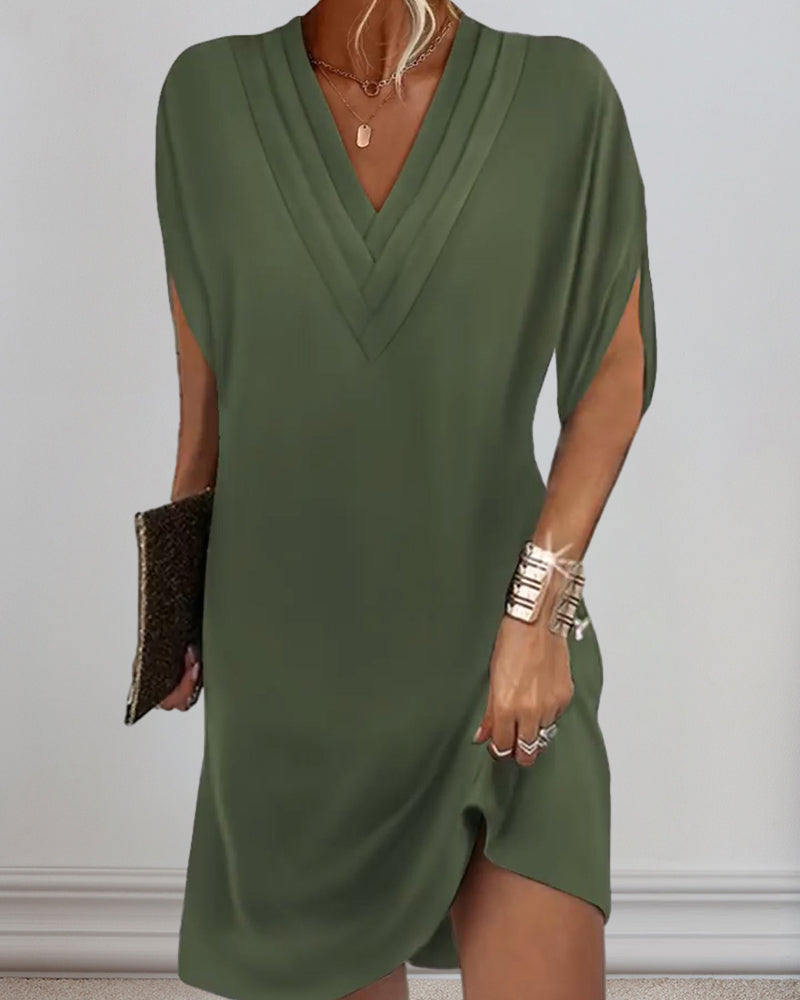 Sleeveless Low Cut Mini Dress for Ladies