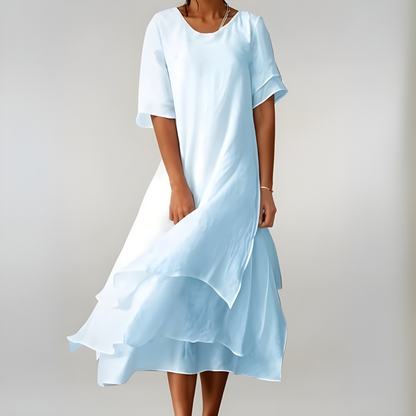 Chic and Comfortable Cotton Long Dress