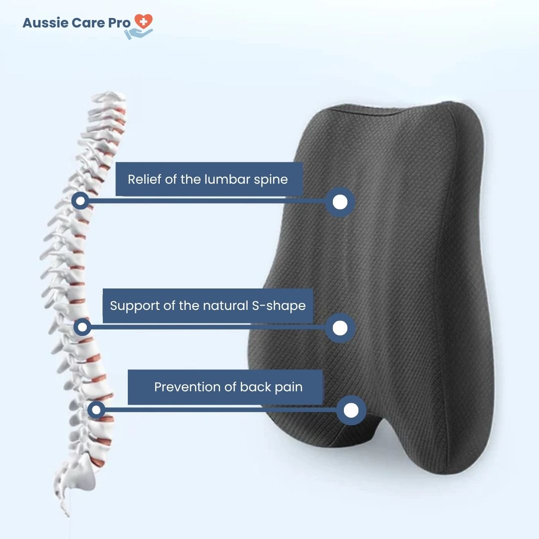 Ergonomic Back Support Pillow for Office and Home Use