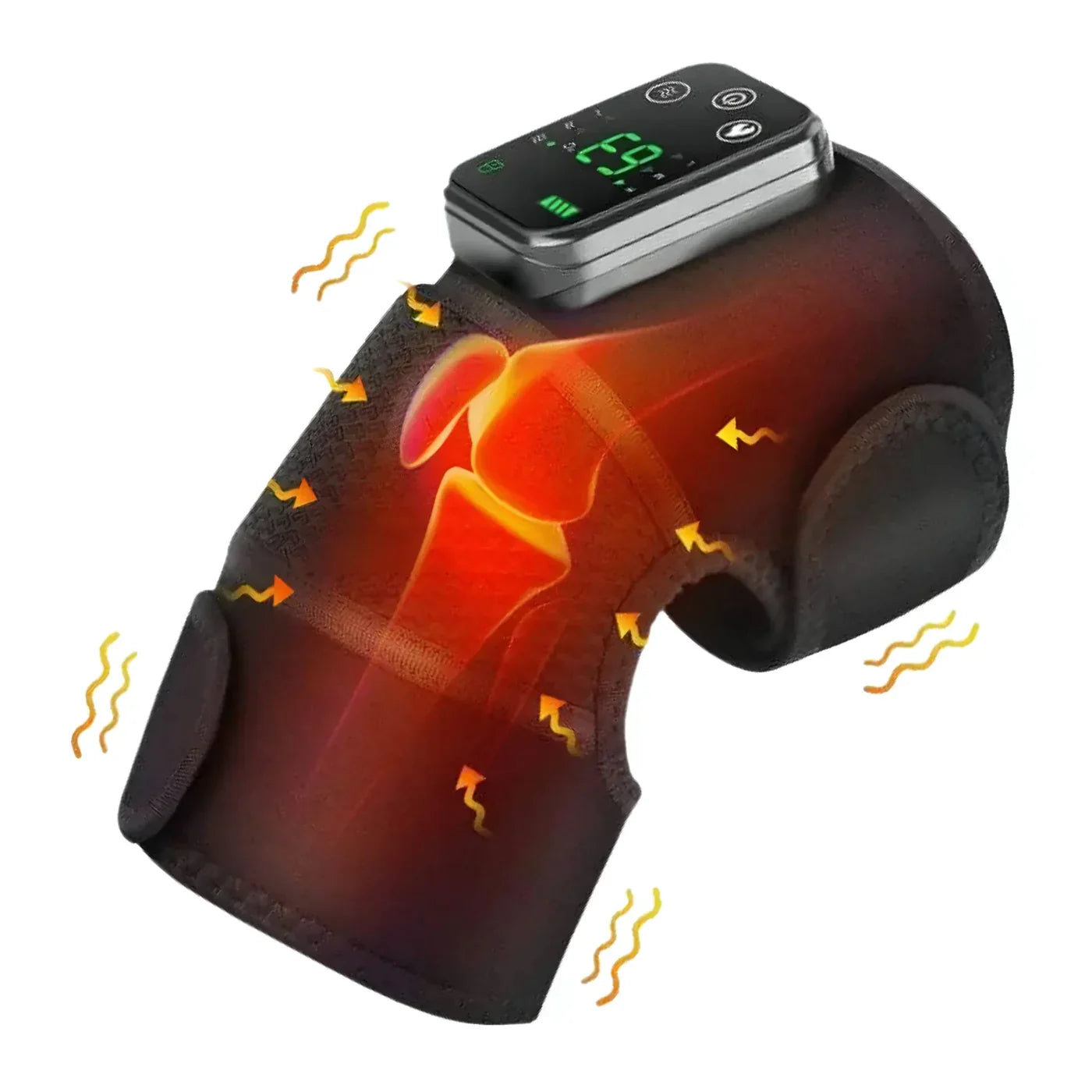 Heated Knee Support Wrap for Pain Relief and Therapy