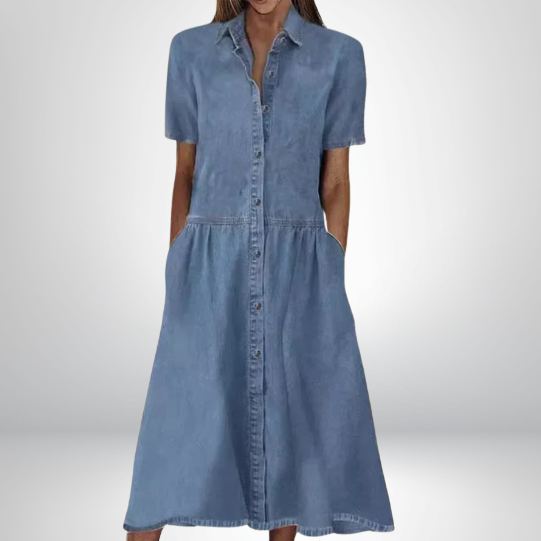 Fashionable Blue Jeans Dress