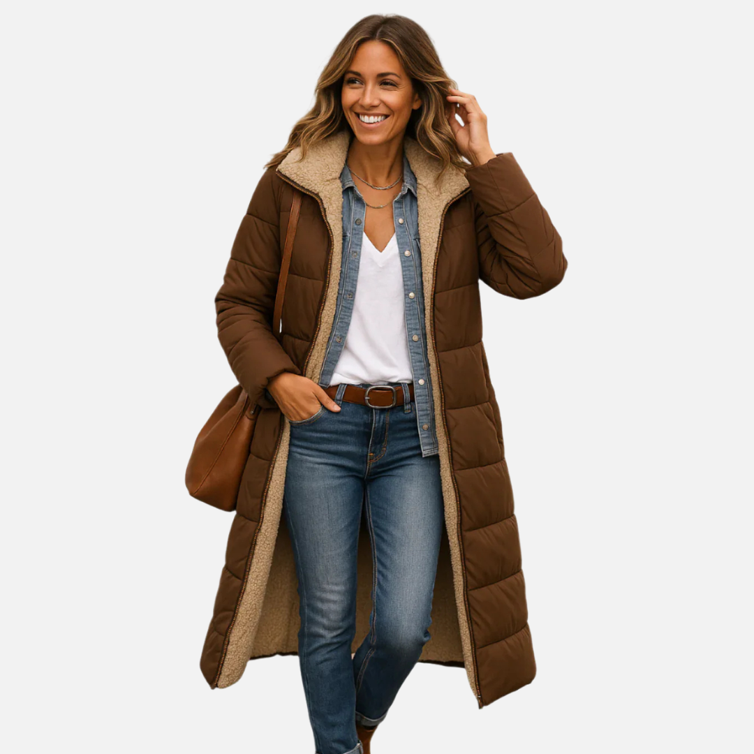 Bronte | Womens Warm Hooded Puffer Coat