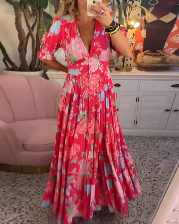 Colorful Garden Party Dress