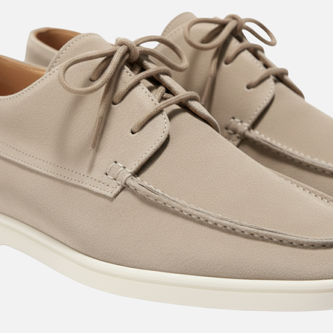 Men's Old Money Suede Loafers - Elegant Smart Casual Boat Shoes