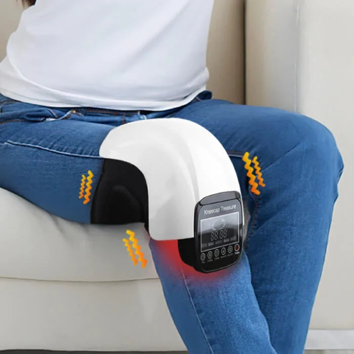 Therapeutic Knee Massager with Heat and Pressure Relief