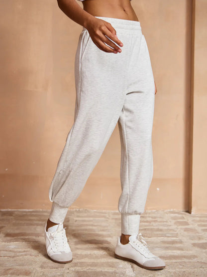 Comfortable Elastic Waist Floral Bloomer Pants