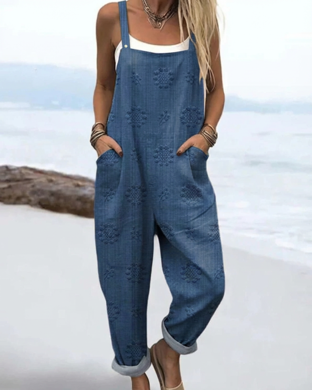 Bright Floral Women's Jumpsuit - Luxivelle
