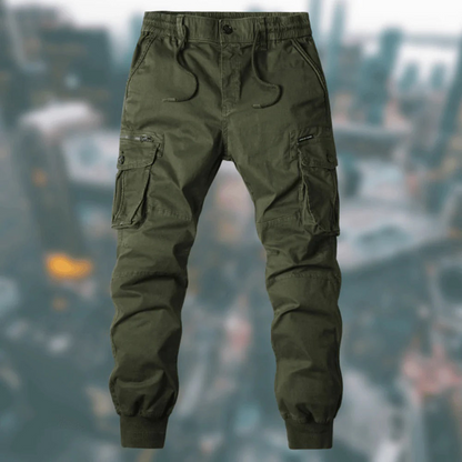 Relaxed Fit Cargo Running Pants for Men
