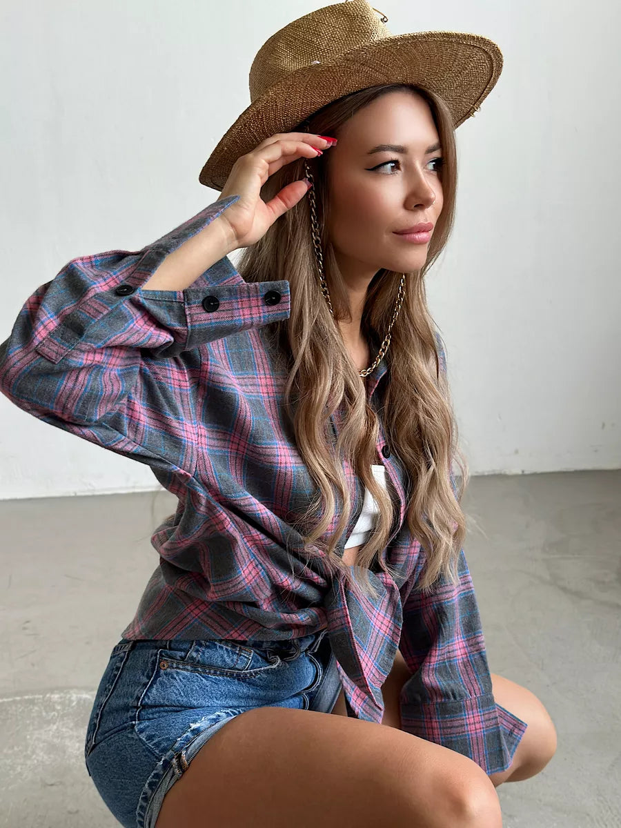 Classic Checkered Women's Flannel Shirt