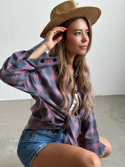 Classic Checkered Women's Flannel Shirt