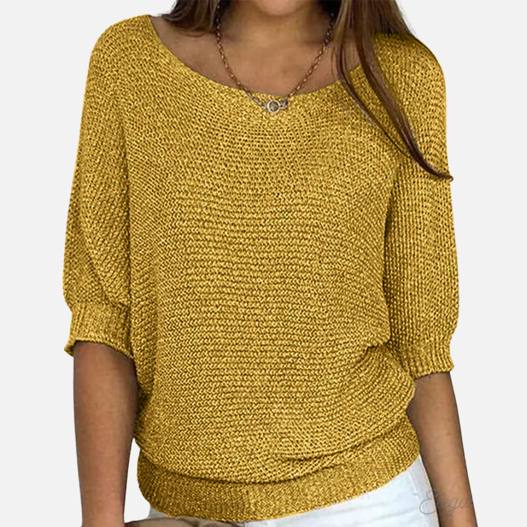 Lily | Women's Oversized V-Neck Knit Sweater