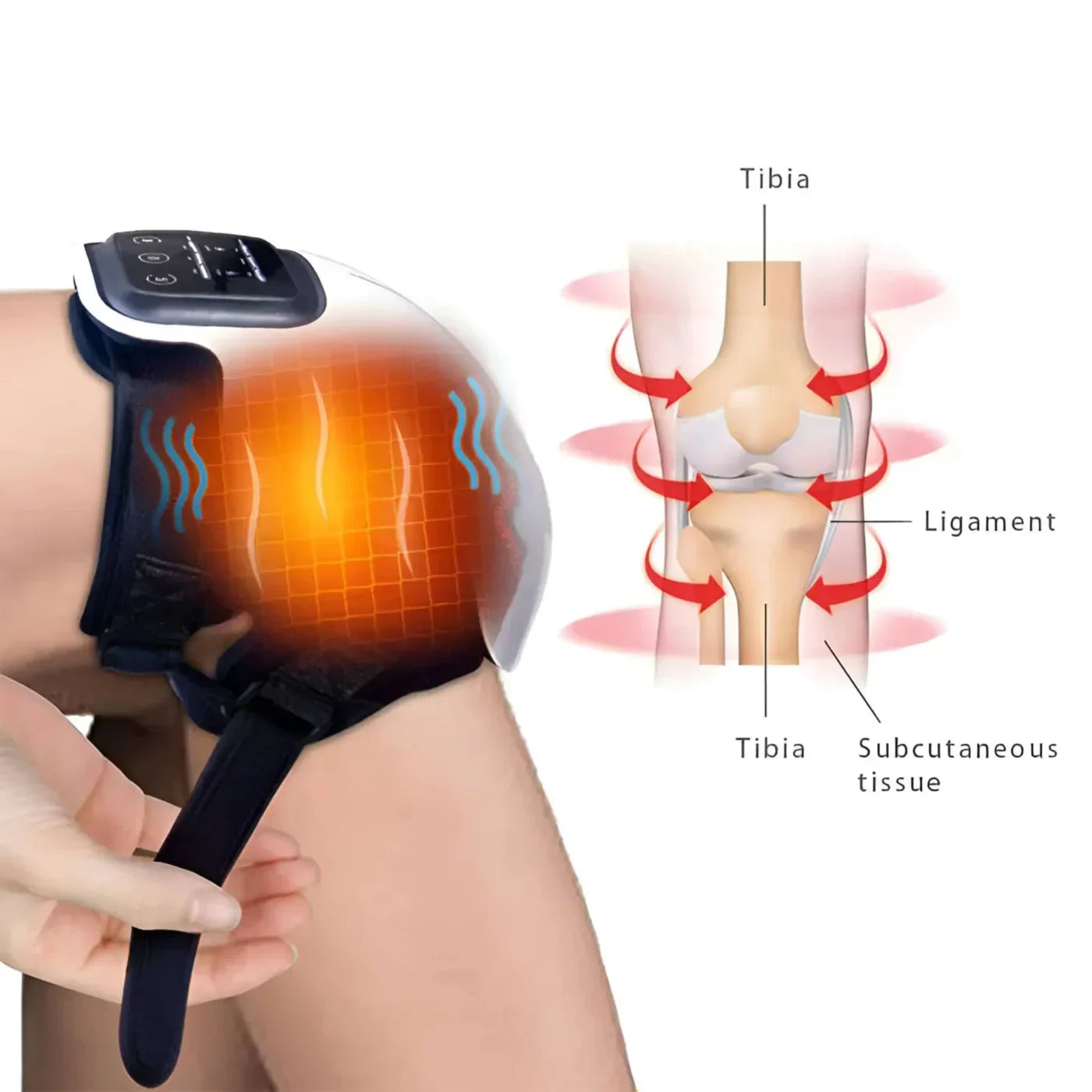 Healing Knee Massager for Pain Relief and Therapy