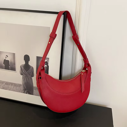 Crescent Chic | Black Shoulder Bag for Women 2