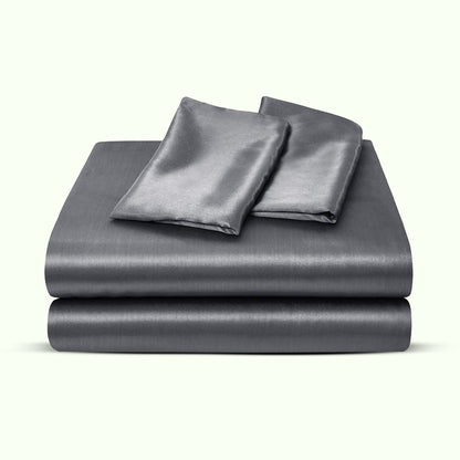 Soft Satin Bed Sheets - Full Size Sheet Set with Extra Deep Pockets