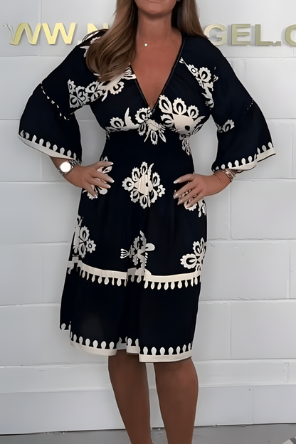 Slimming Mid Length Women's Dress