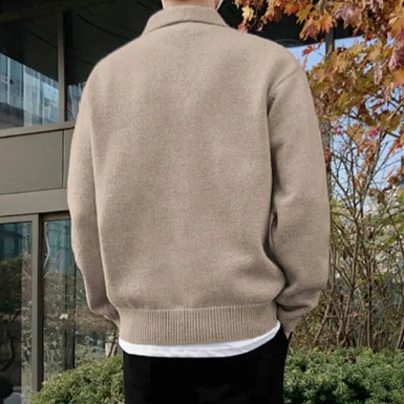 Seth | Luxury Wool Polo Sweater