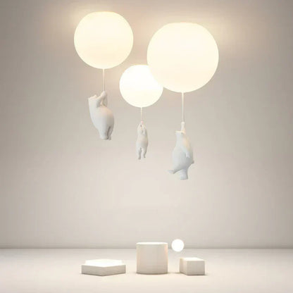 Cute Bear Nursery Pendant Light