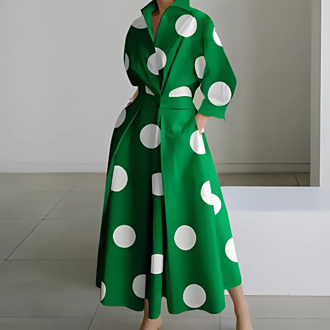 Elegant Long Sleeve Maxi Dress