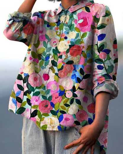 Pretty Flower Women's Blouse