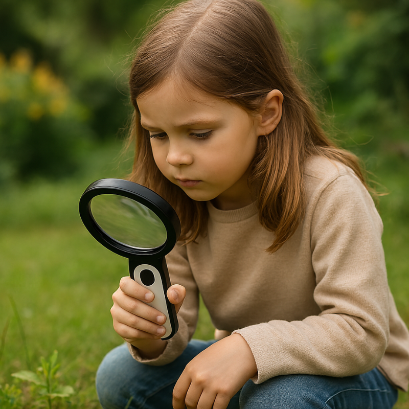 Compact 20X Portable Magnifying Glass for Reading