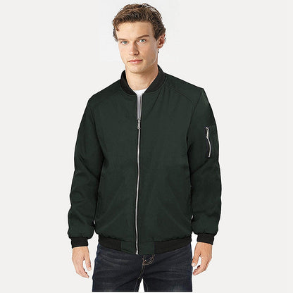Men's Classic Zip-Up Flight Jacket