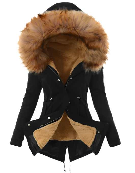 Warm Ladies Tailored Winter Parka Coat
