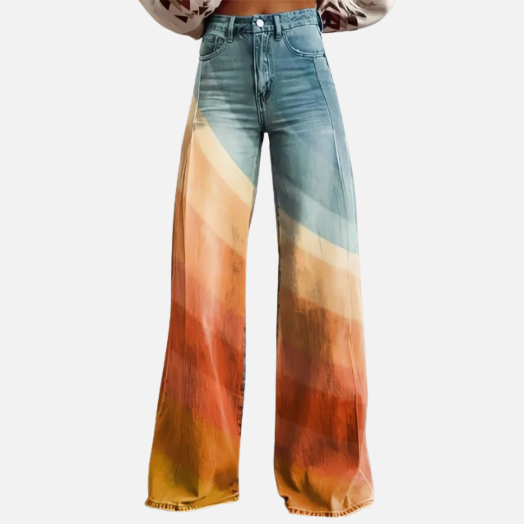 Charlotte | Women's High-Waisted Wide Leg Jeans