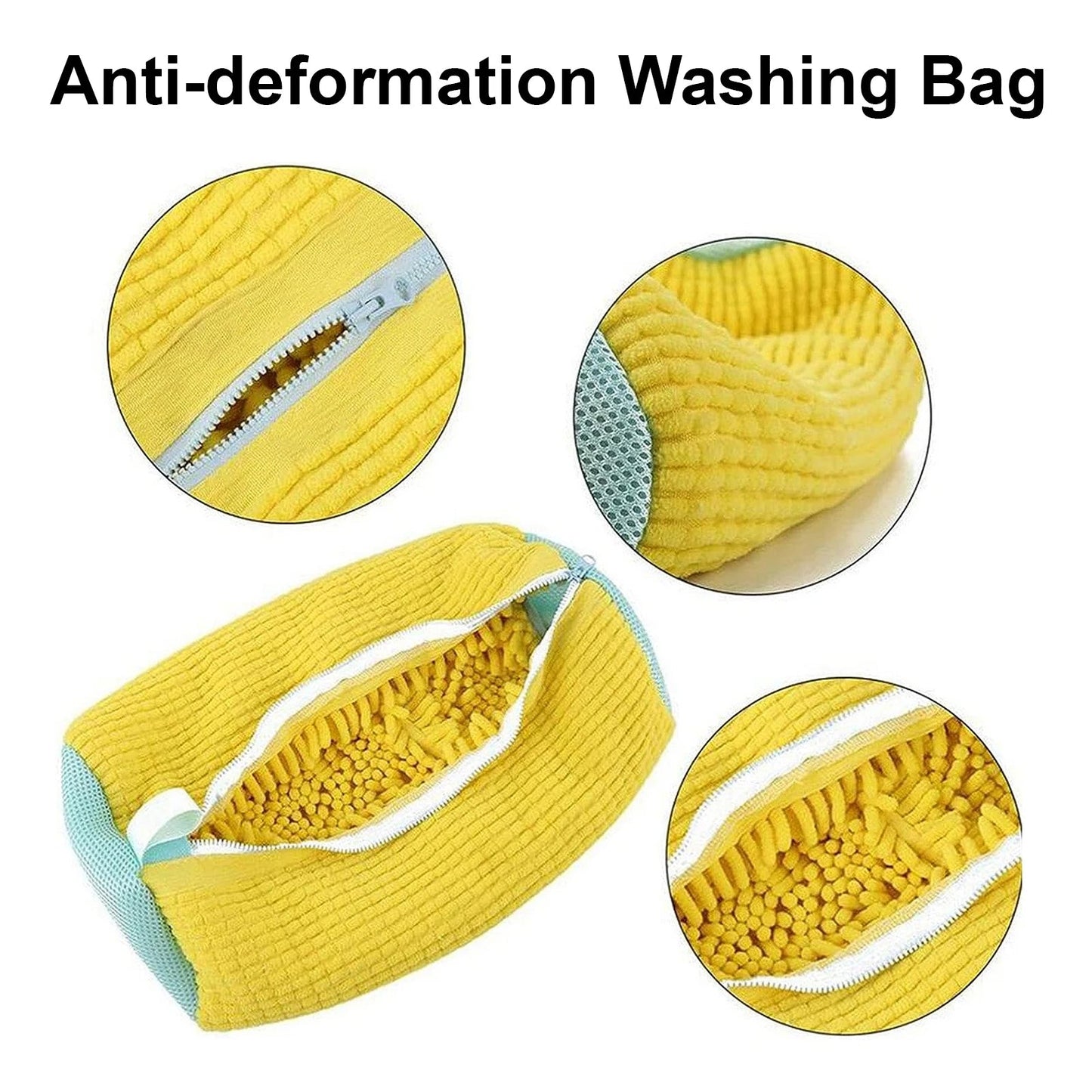 Mesh Shoe Wash Bag - Reusable Travel Shoe Laundry Pouch