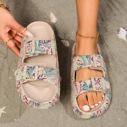 Classic Two-Buckle Slide Sandal