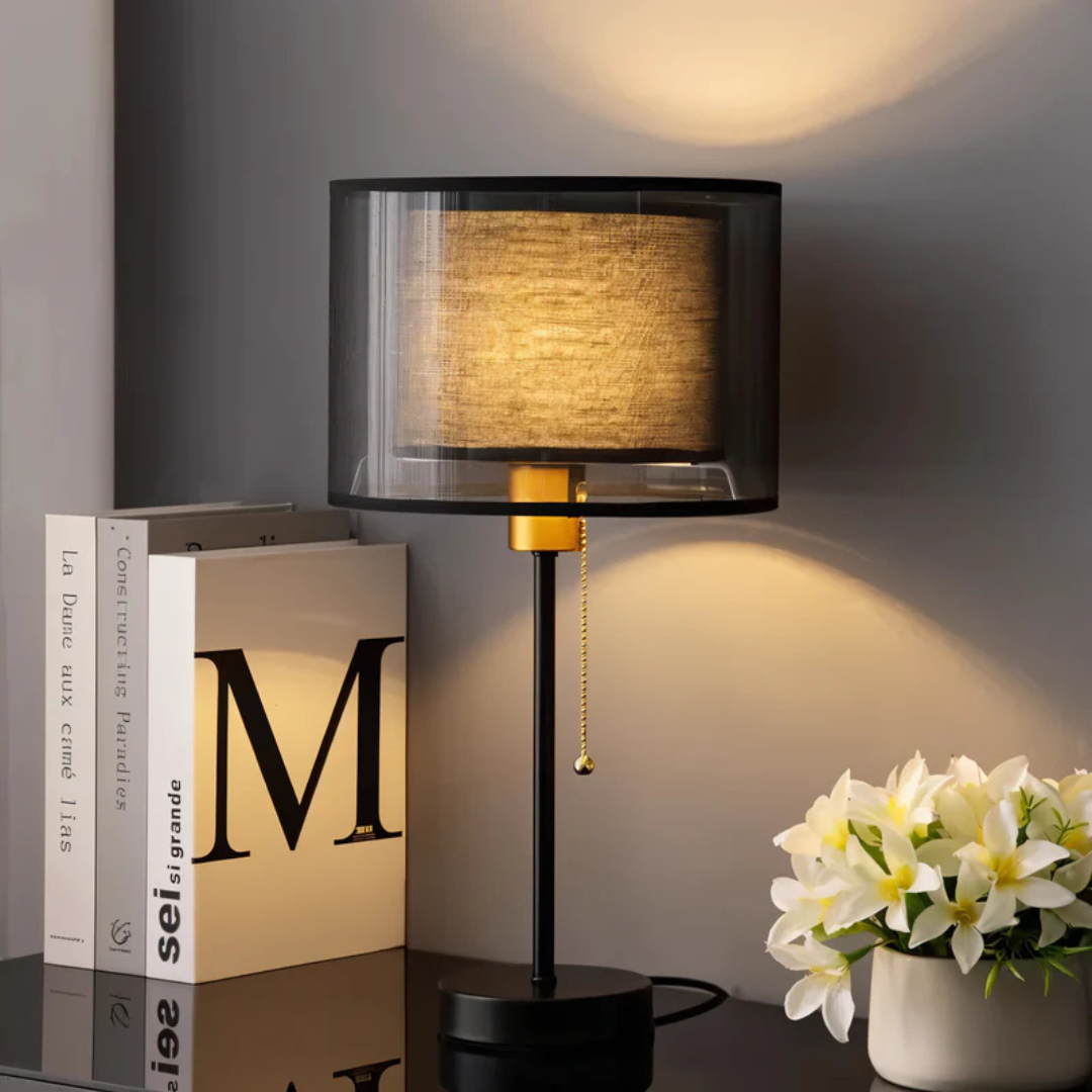 Classic Double Shade Table Lamp for Bedroom