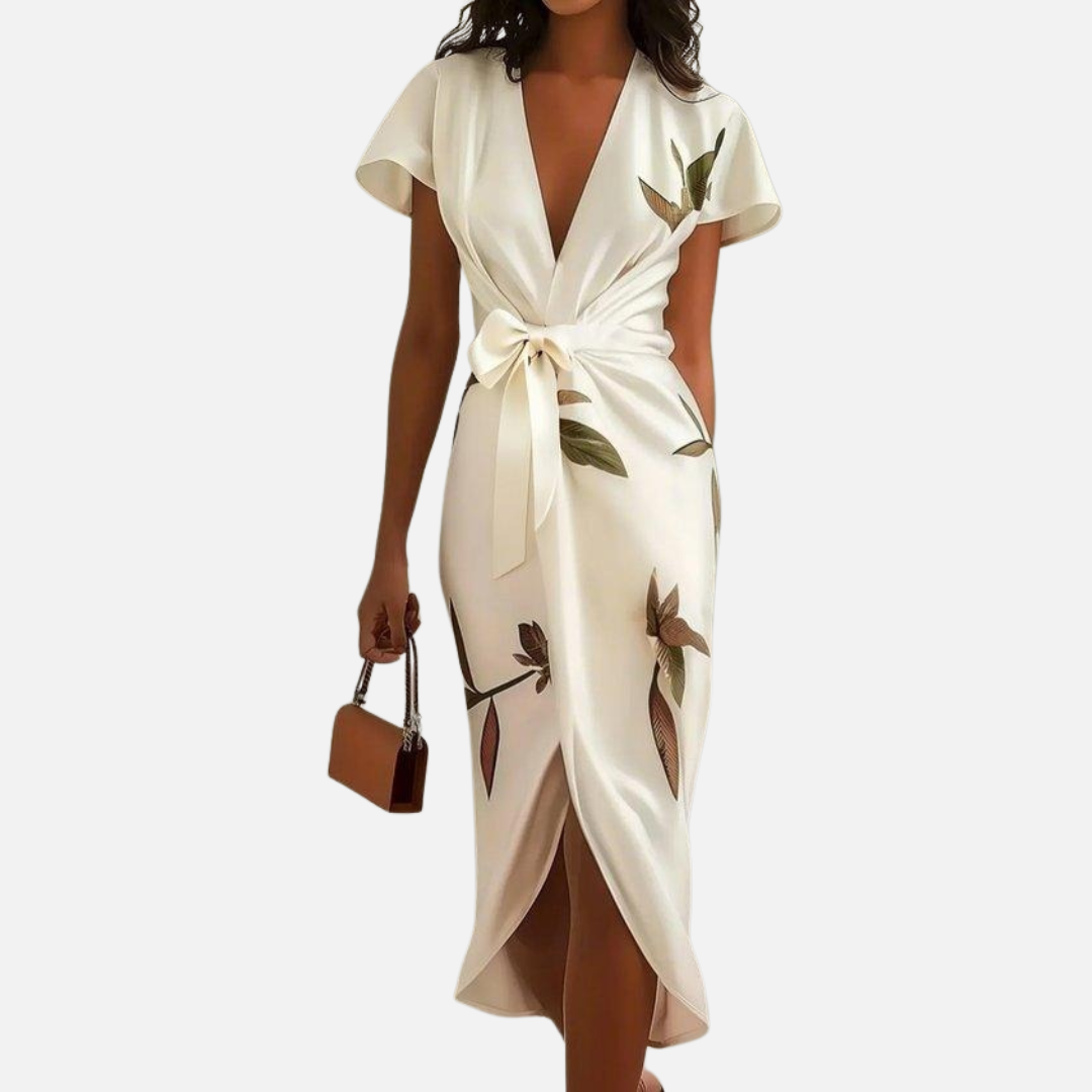 Elsie | Boho Wrap Midi Dress
