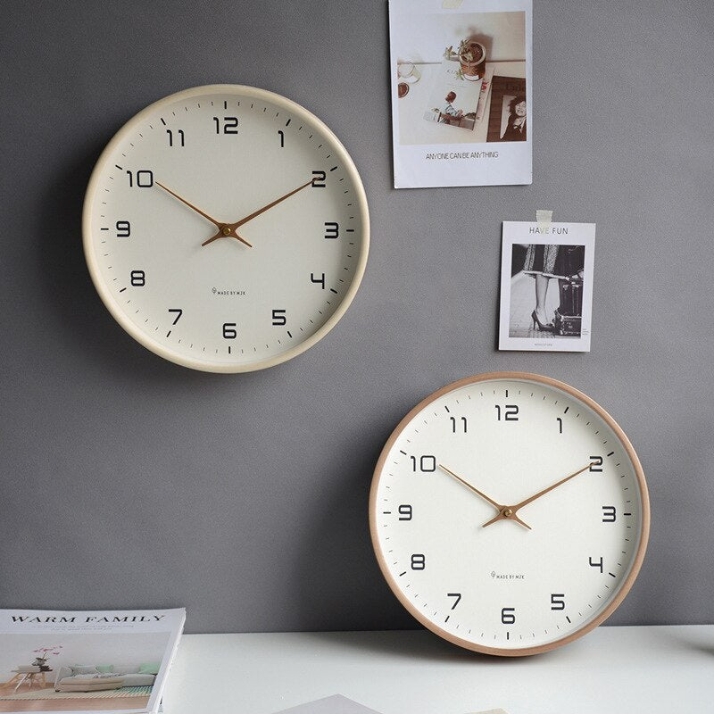 Simple Rustic Wooden Wall Clock - Luxivelle