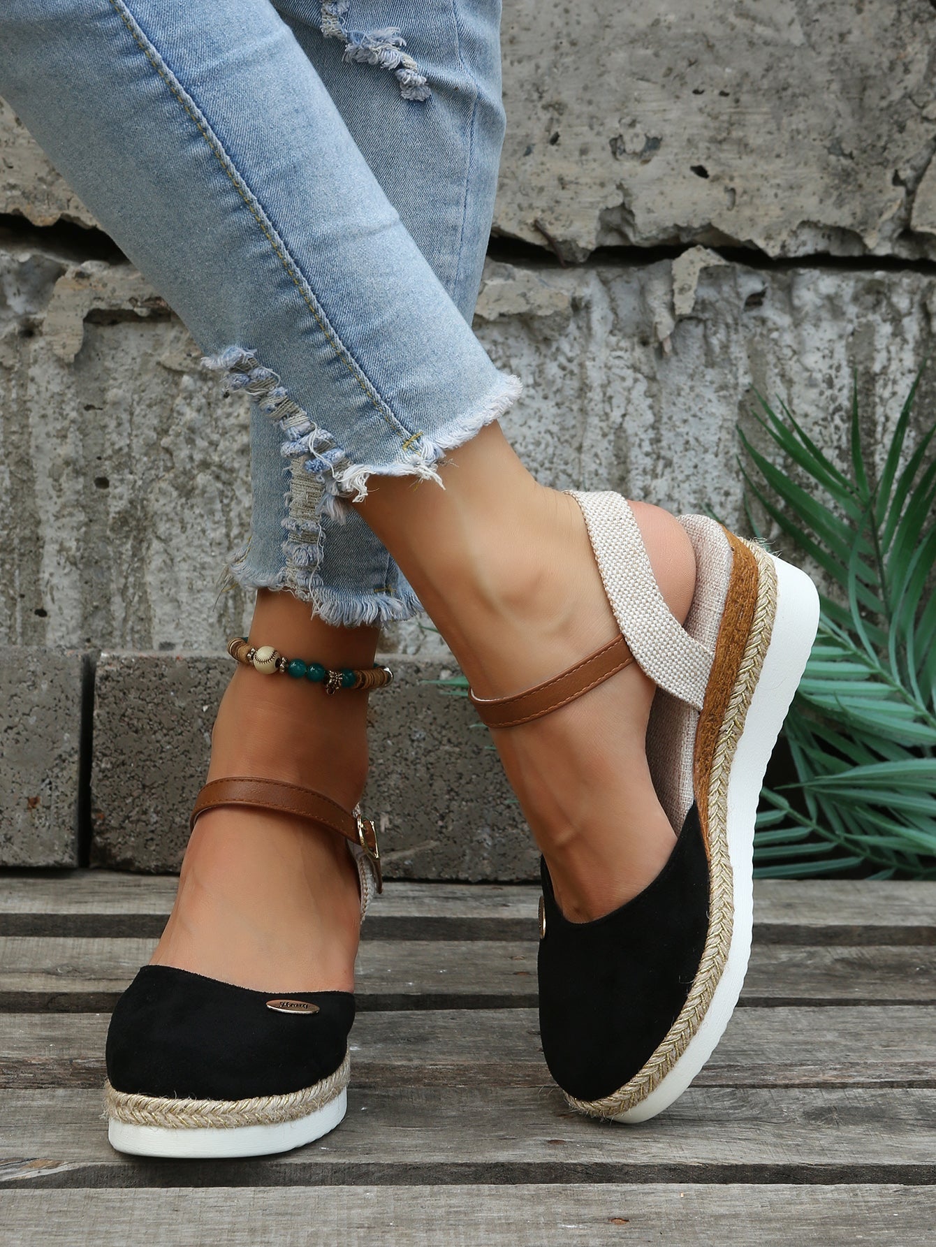 Comfortable Espadrille Heel Sandals Women's Summer Shoes