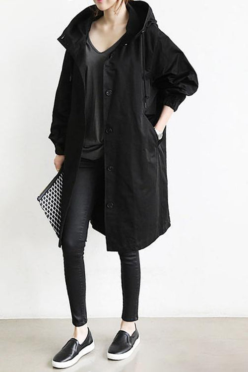 Waterproof Hooded Coat for Ladies Classic Fit