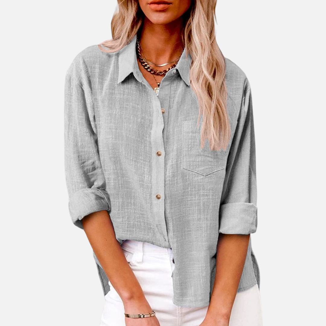 Margot | Women's Button-Down Linen Shirt