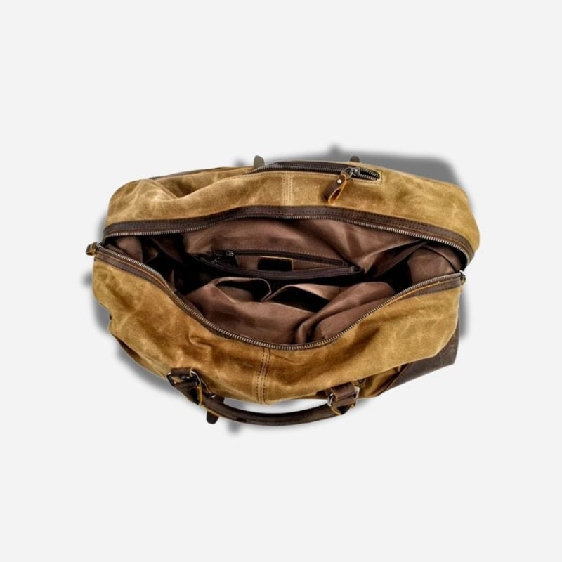 Rustic Cotton Duffel Backpack