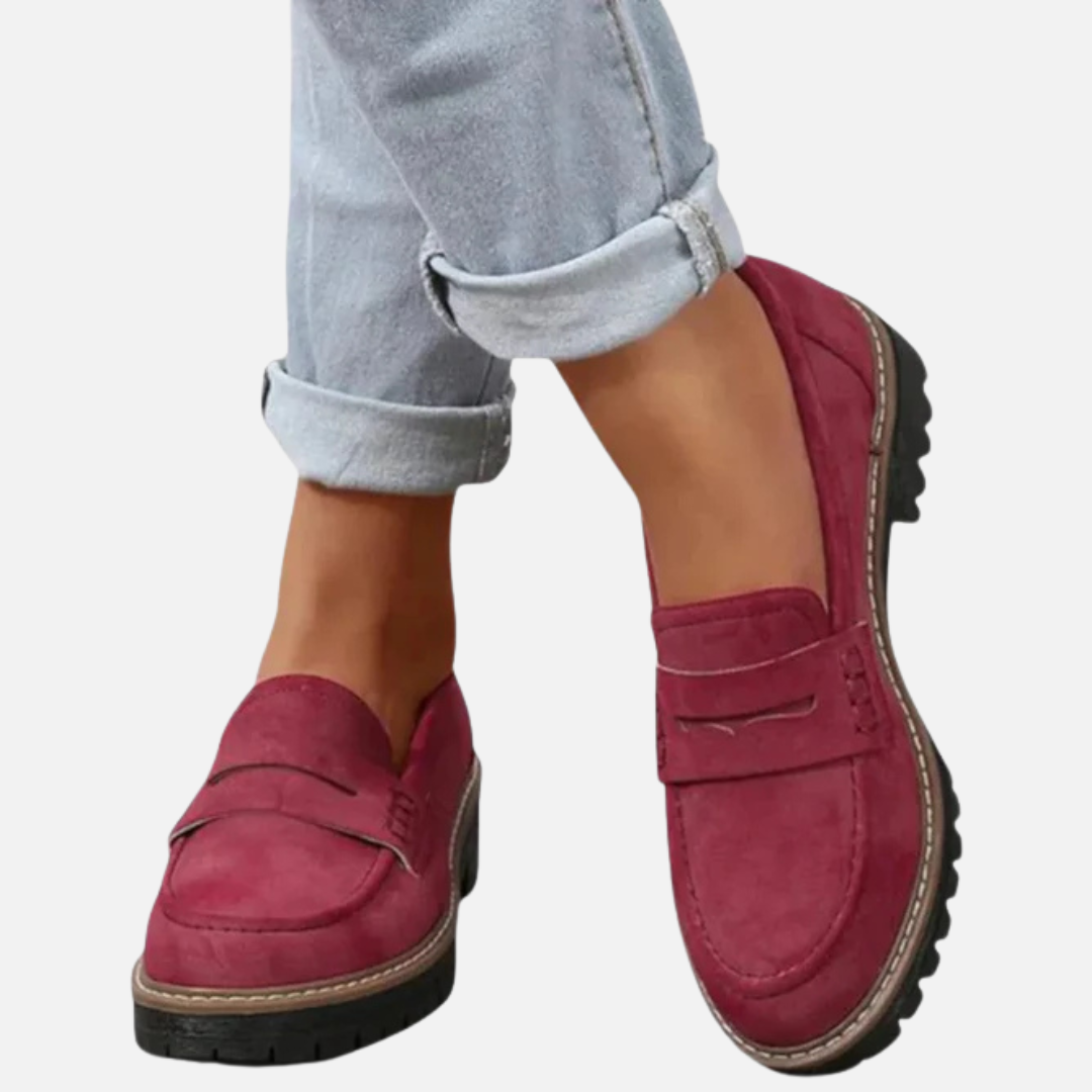 Abigail | Lug-Sole Penny Loafers