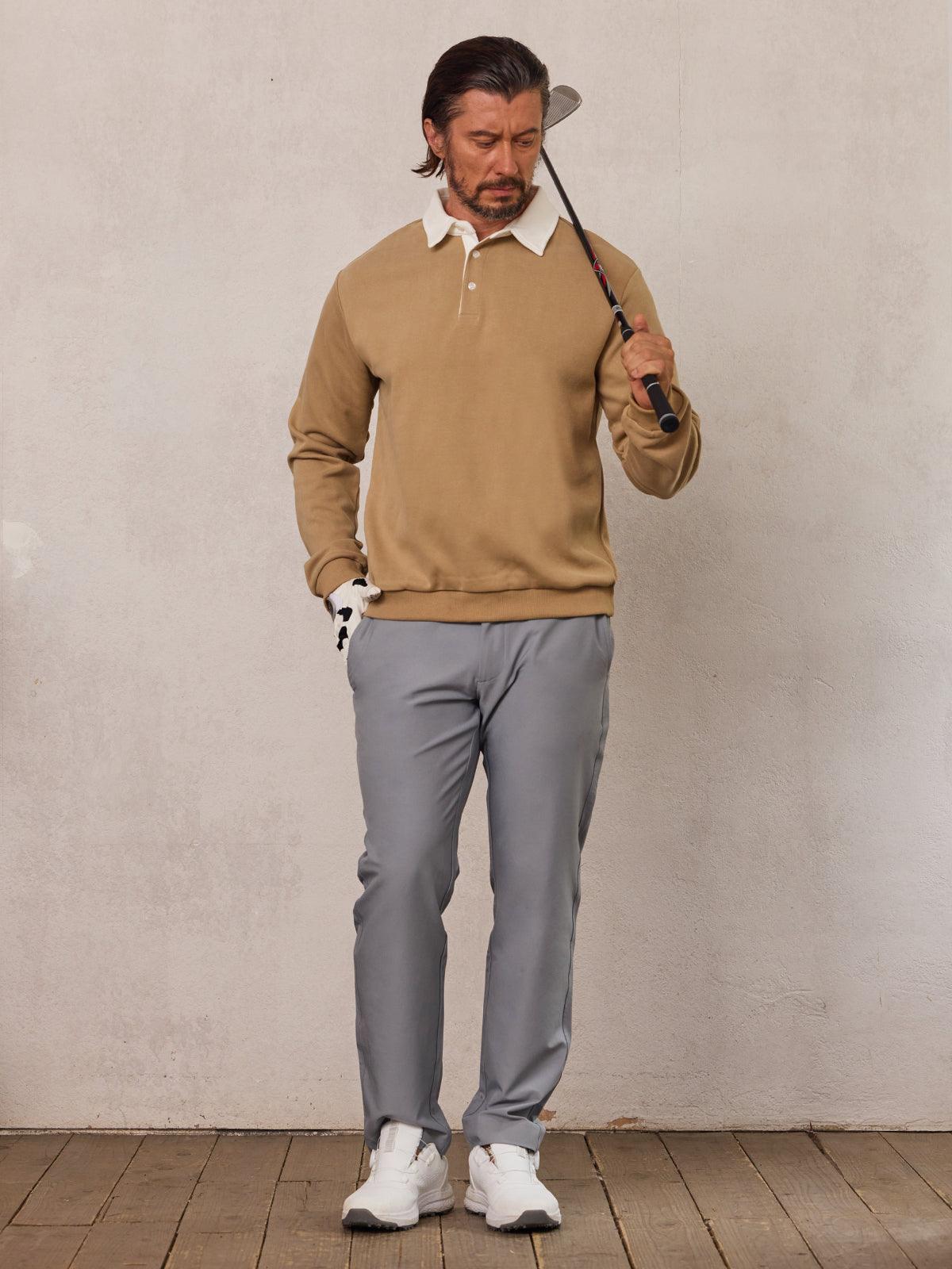 Classic Men's Golf Polo Sweatshirt