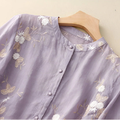 Pretty Flower Blouse for Ladies