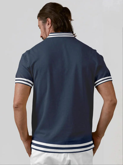 Classic Navy Blue UPF50+ Polo Shirt