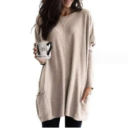 Large Soft Women's Crew Neck Sweater