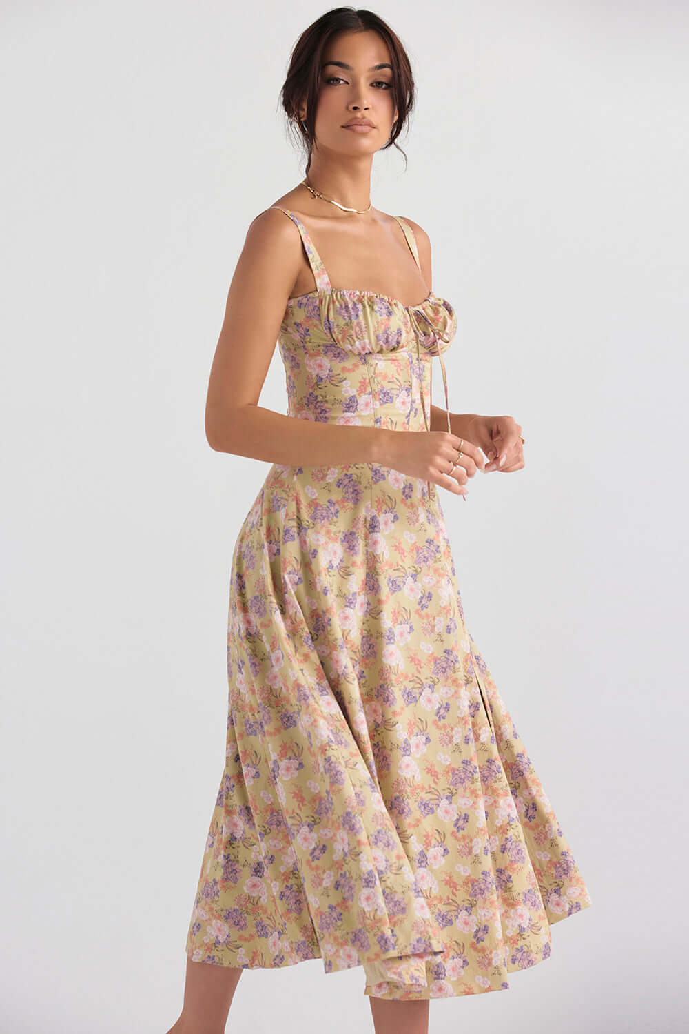 Fashionable Graphic Corset Dress